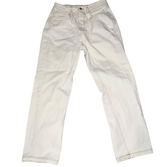 Women's Reclaimed Vintage Cream High Waisted Jeans - Picture 1 of 8